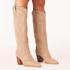 Billini Beige Heeled Boots